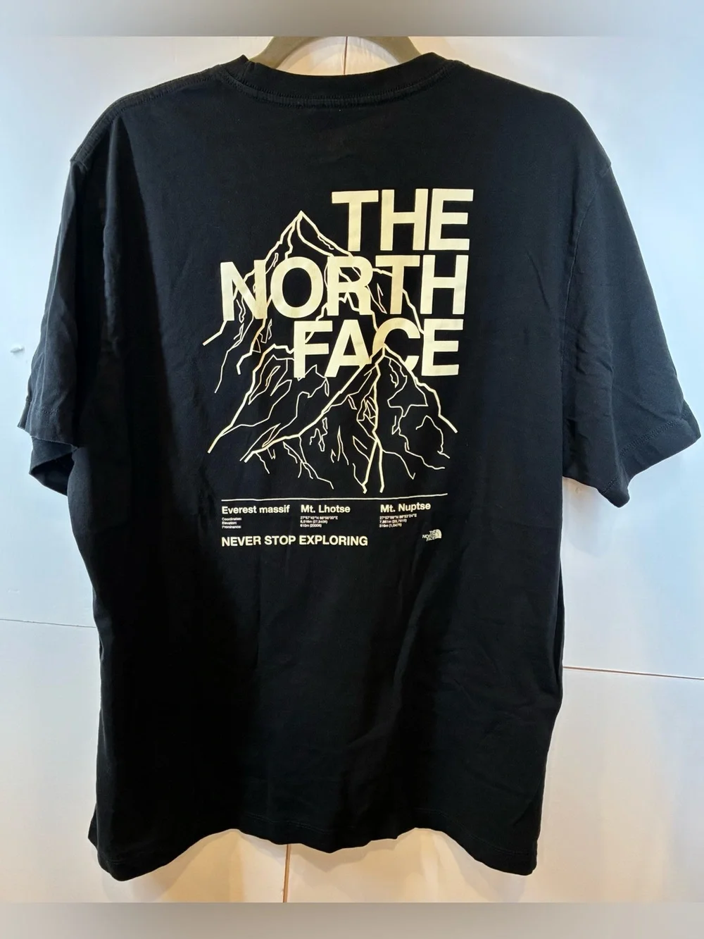 The North Face Black Graphic T-Shirt Never Stop Exploring Men's Size XL